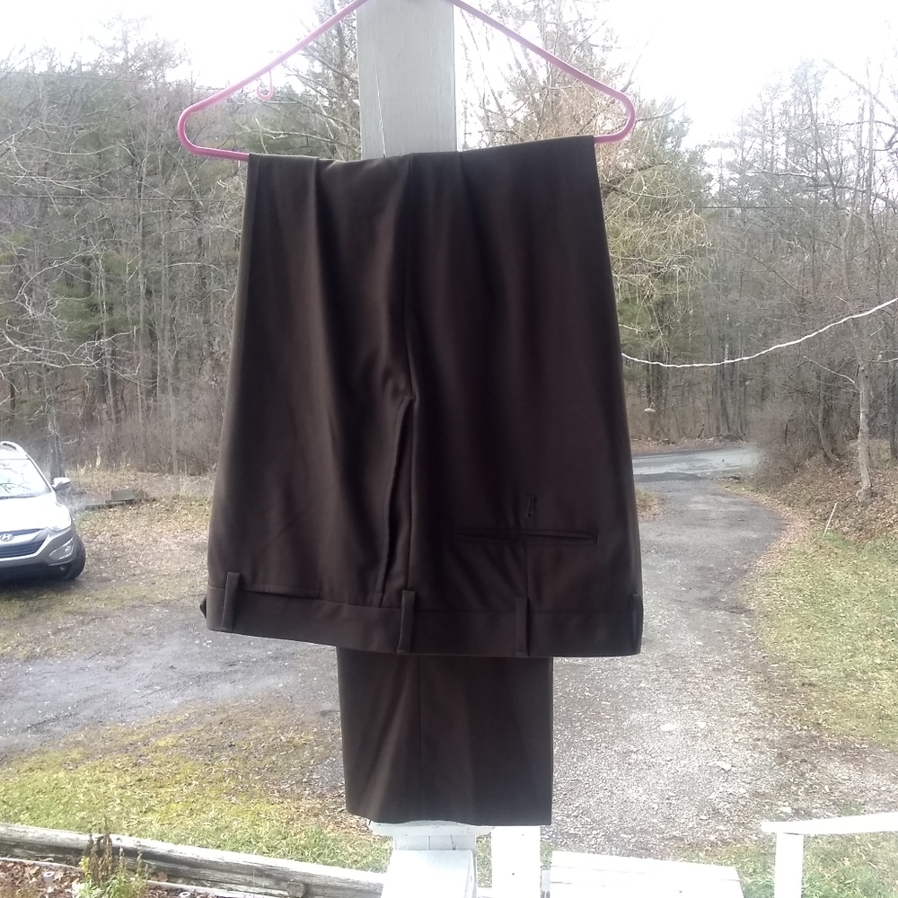 **Stafford Women's Brown Casual Dress Pants